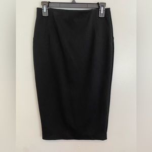 Black Pencil Skirt Long Stretchy New York and Company size Small